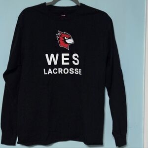 Hanes Black Long Sleeve Tee